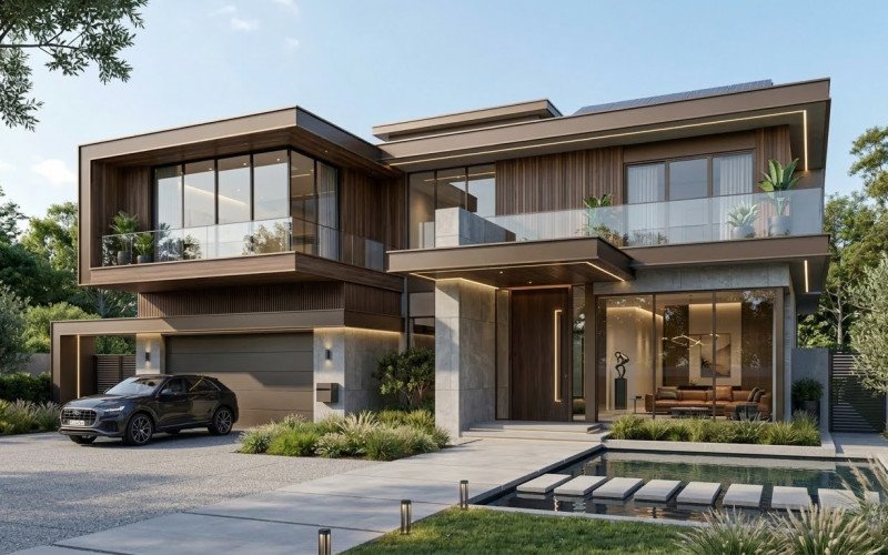 Contemporary 3D Home Elevation | Premium Modern Front Look